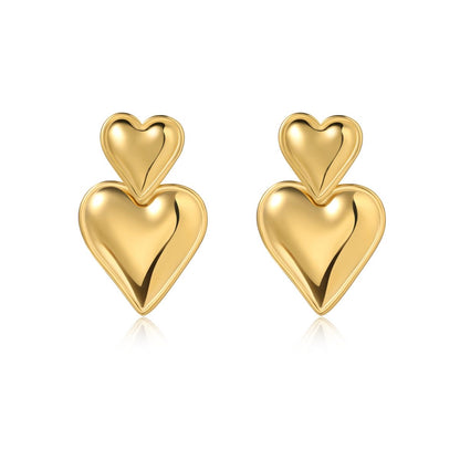 Jane Heart Drop Earrings