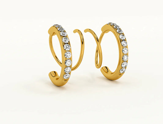 Izzy Twist Hoops- 18K Gold Plated