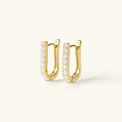 Pave Gold Earrings