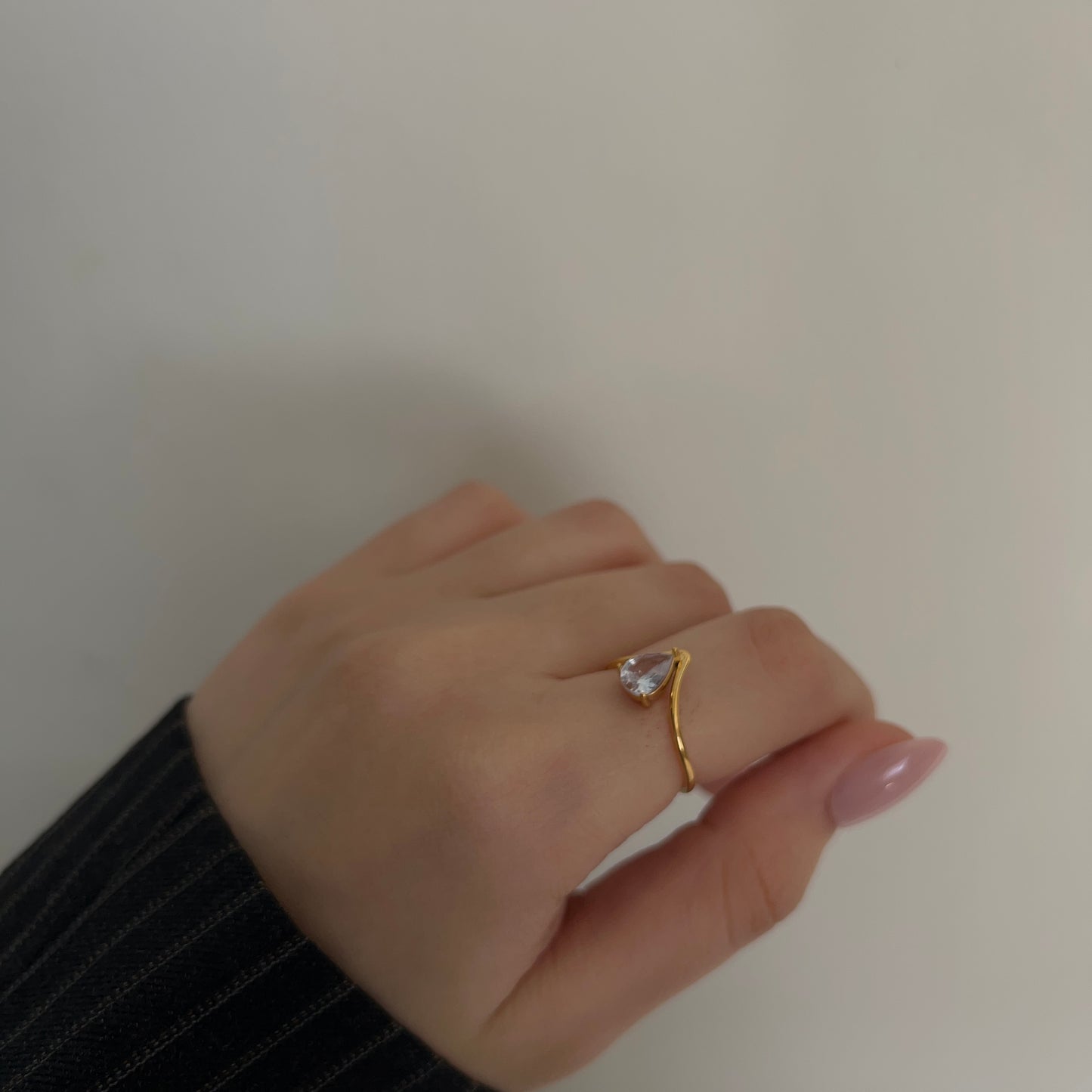 Solitaire Drop Ring