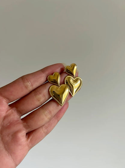 Jane Heart Drop Earrings