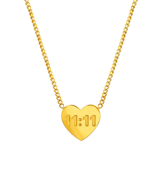 11:11 Heart Necklace