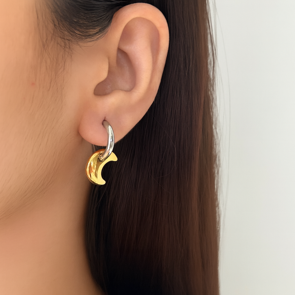 Crescent Duotone Hoops