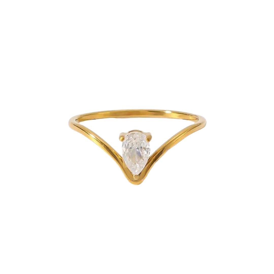 Solitaire Drop Ring