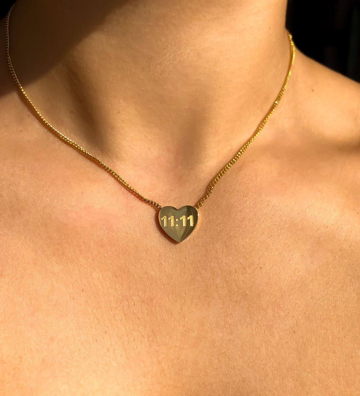 11:11 Heart Necklace