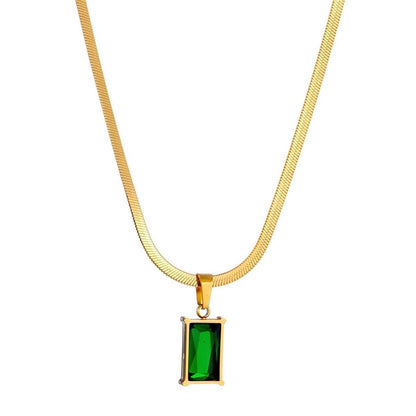 Bae Necklace Emerald